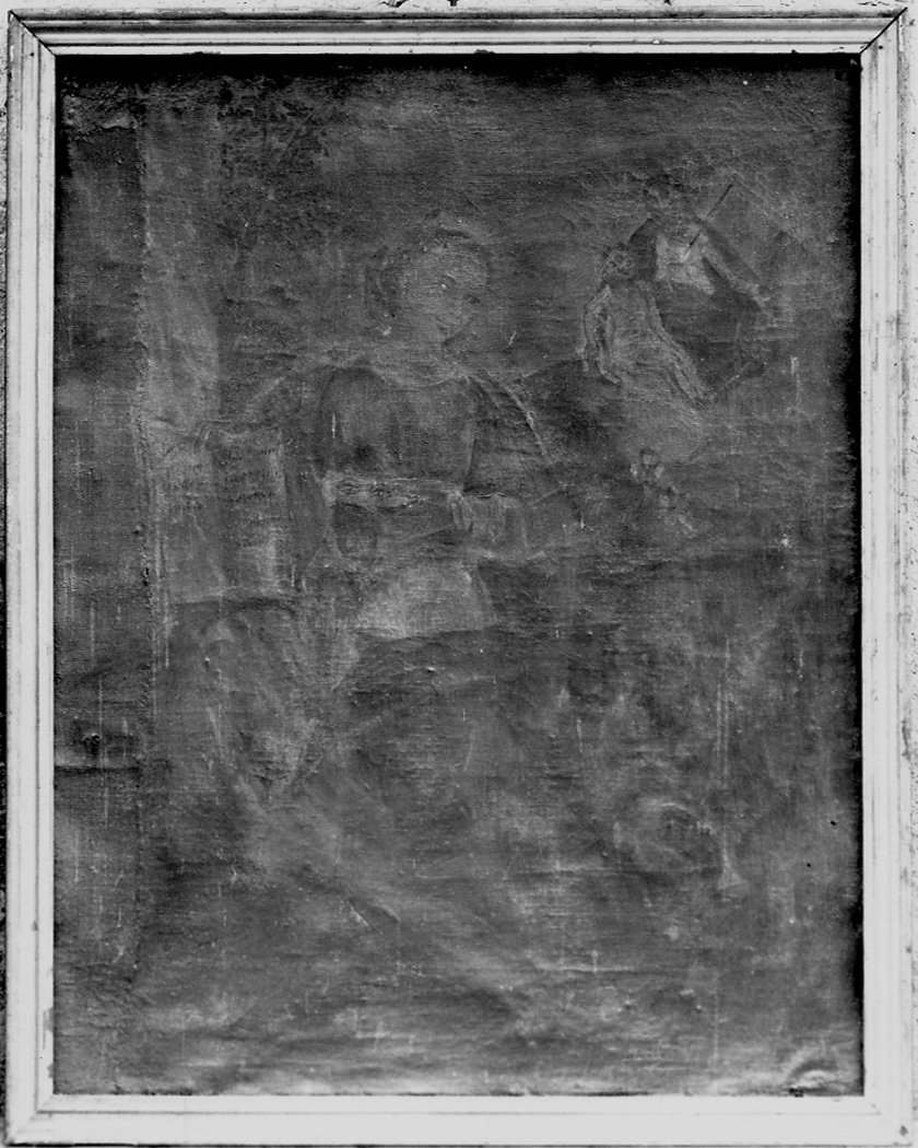Pietà con Santa Lucia (dipinto, opera isolata) - ambito piemontese (sec. XVII)