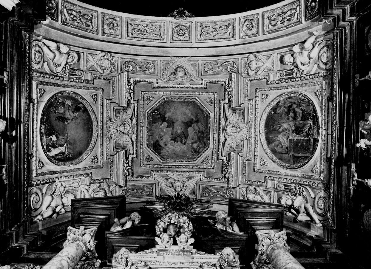 decorazione plastico-pittorica, complesso decorativo di Carlone Tommaso, Fea Antonio (attribuito), Fea Giovan Francesco (attribuito) (terzo quarto sec. XVII)