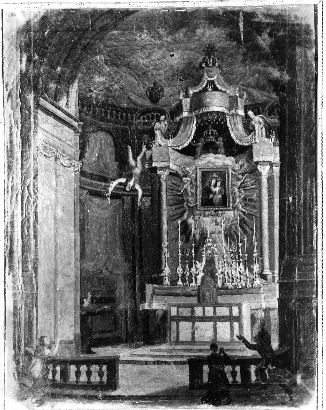 Intervento della Madonna della Consolata per sventare un incidente (ex voto, opera isolata) - ambito piemontese (secondo quarto sec. XIX)