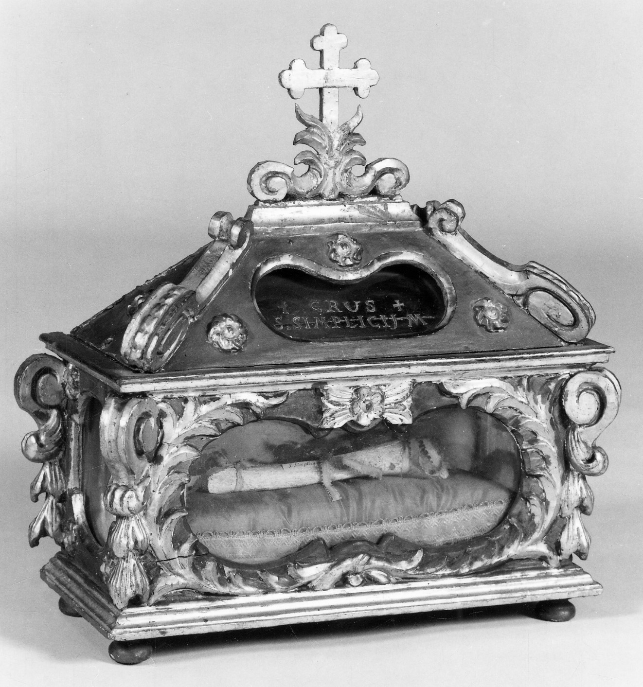 reliquiario a teca - a urna, opera isolata - bottega piemontese (fine sec. XVII)