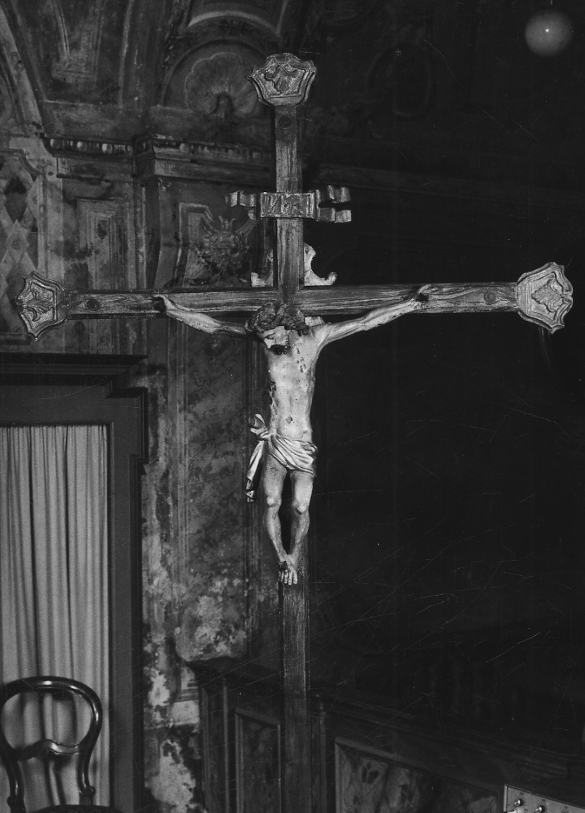 Cristo crocifisso (croce processionale, opera isolata) - bottega piemontese (fine sec. XVIII)