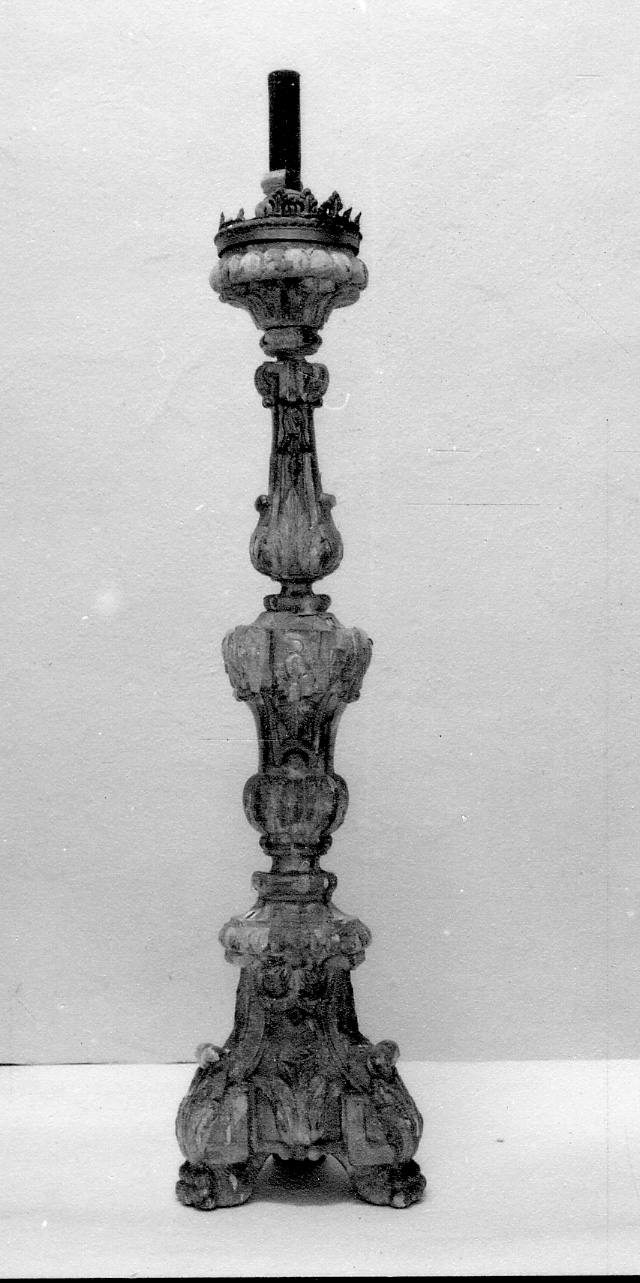 candelabro, serie - bottega piemontese (inizio sec. XIX)