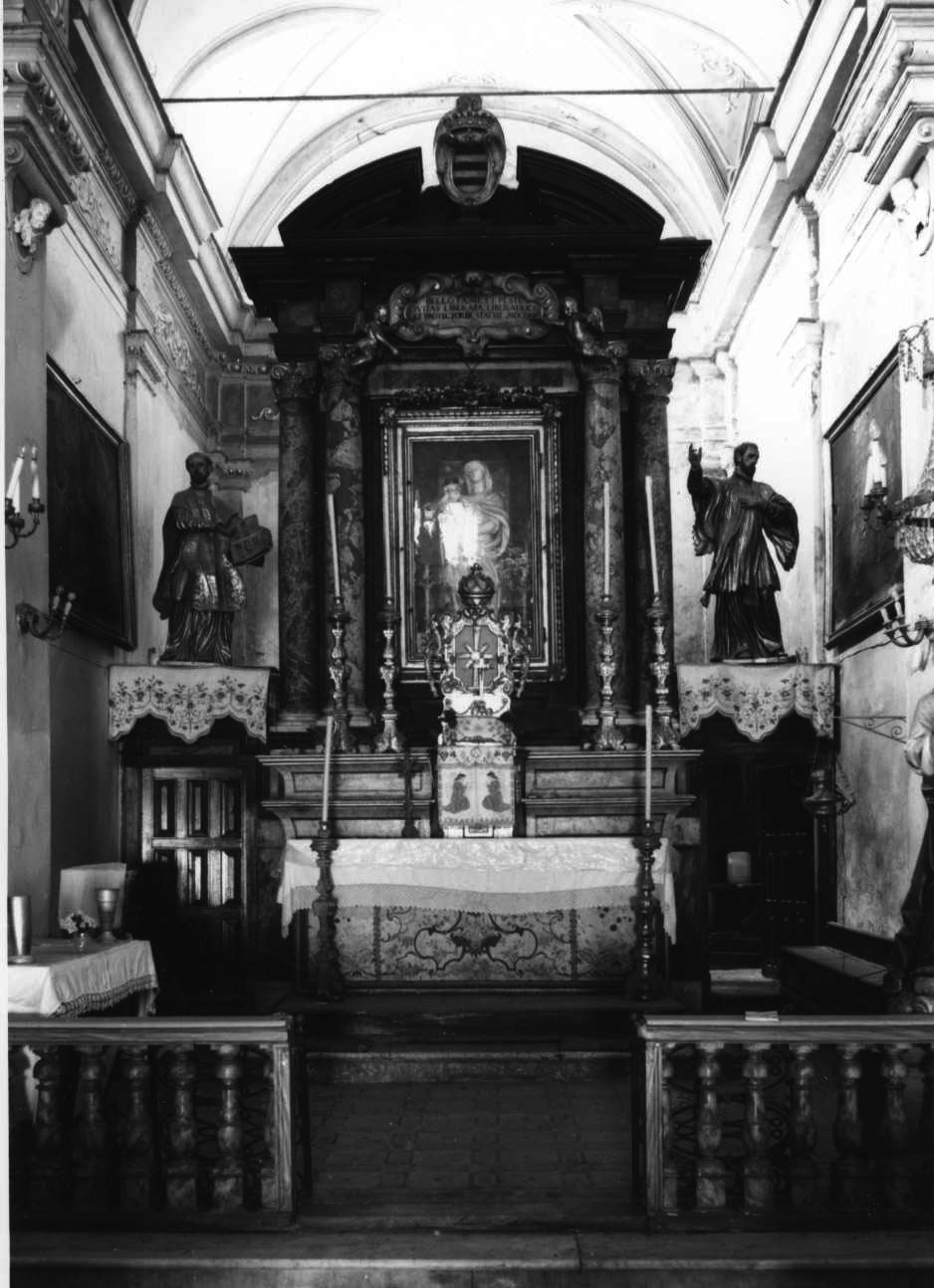 altare maggiore, insieme di Casella Francesco (secondo quarto sec. XVII)