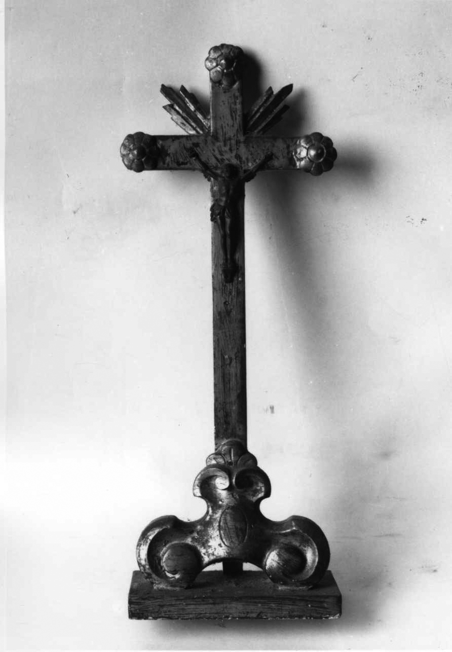 Cristo crocifisso (croce d'altare, opera isolata) - bottega piemontese (seconda metà sec. XVIII)