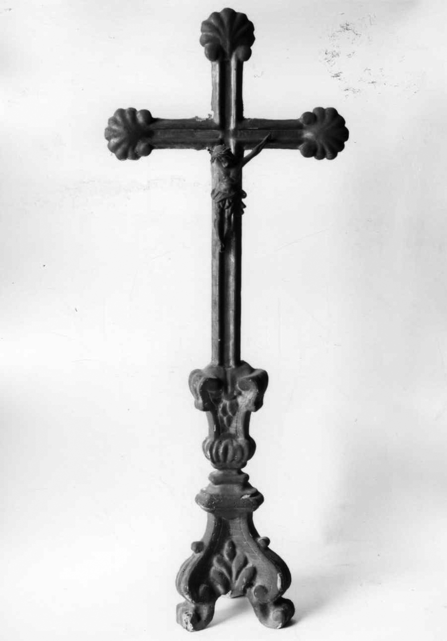 Cristo crocifisso (croce d'altare, opera isolata) - bottega piemontese (fine sec. XVIII)