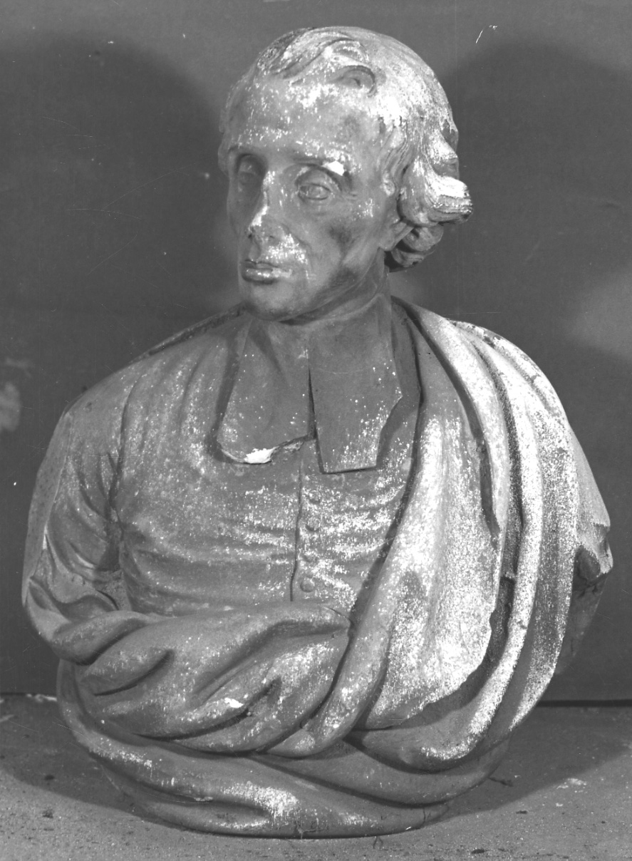 ritratto d'uomo (busto, opera isolata) - bottega piemontese (seconda metà sec. XVIII)