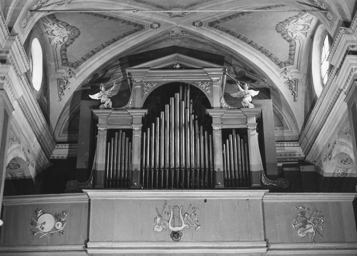 tribuna d'organo, opera isolata - bottega piemontese (metà sec. XIX)