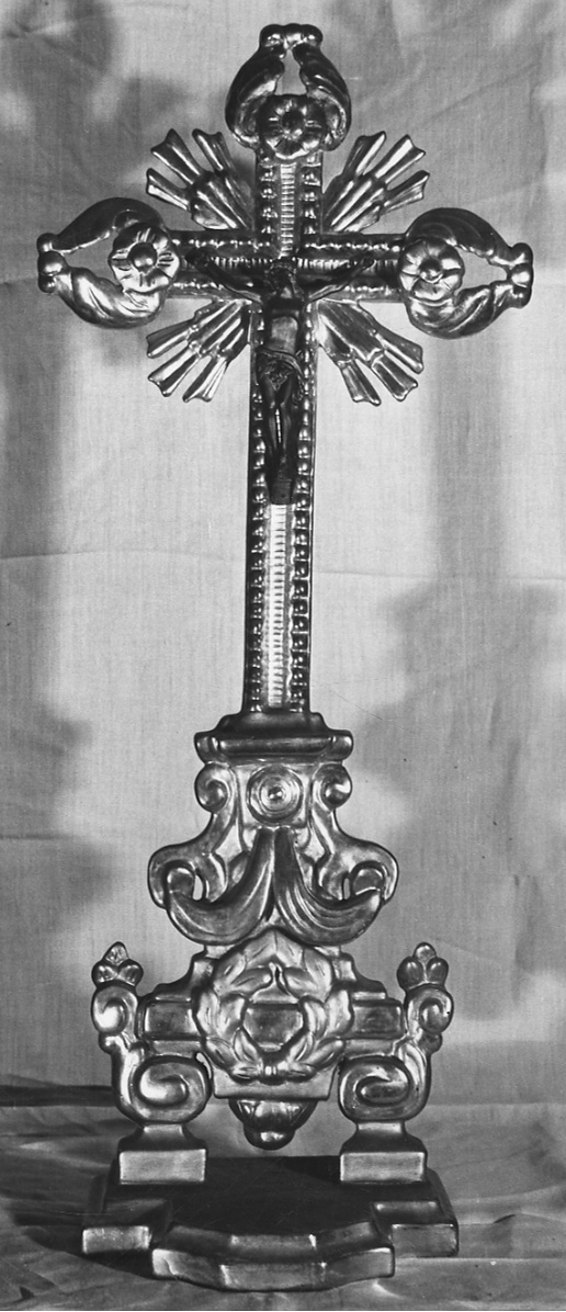 Cristo crocifisso (croce d'altare, opera isolata) - bottega piemontese (prima metà sec. XIX)