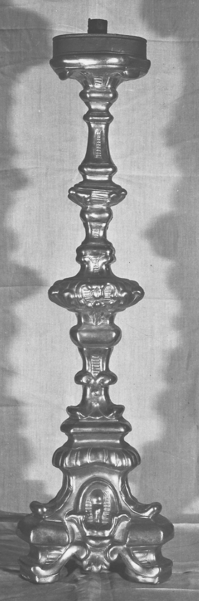 candeliere, serie - bottega piemontese (ultimo quarto sec. XVIII)