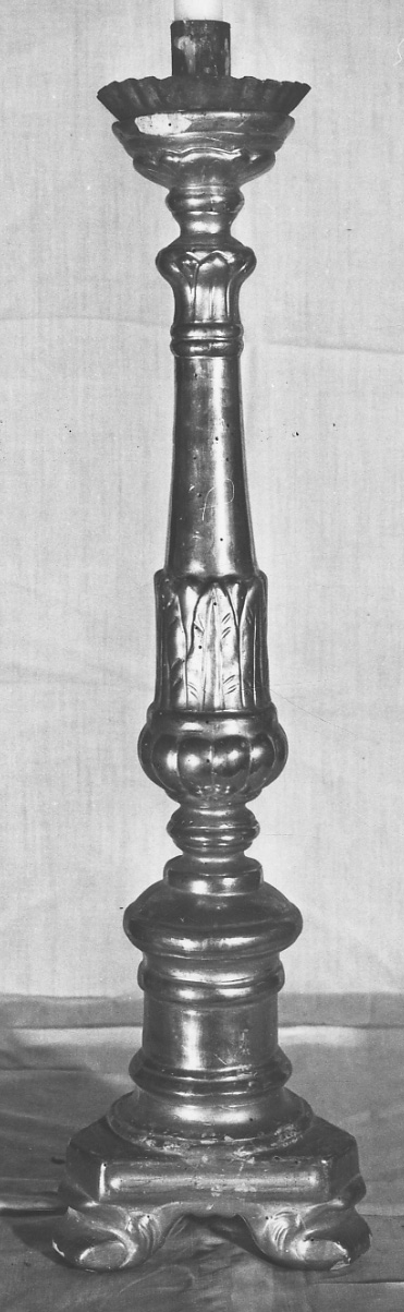 candeliere, serie - bottega piemontese (prima metà sec. XIX)