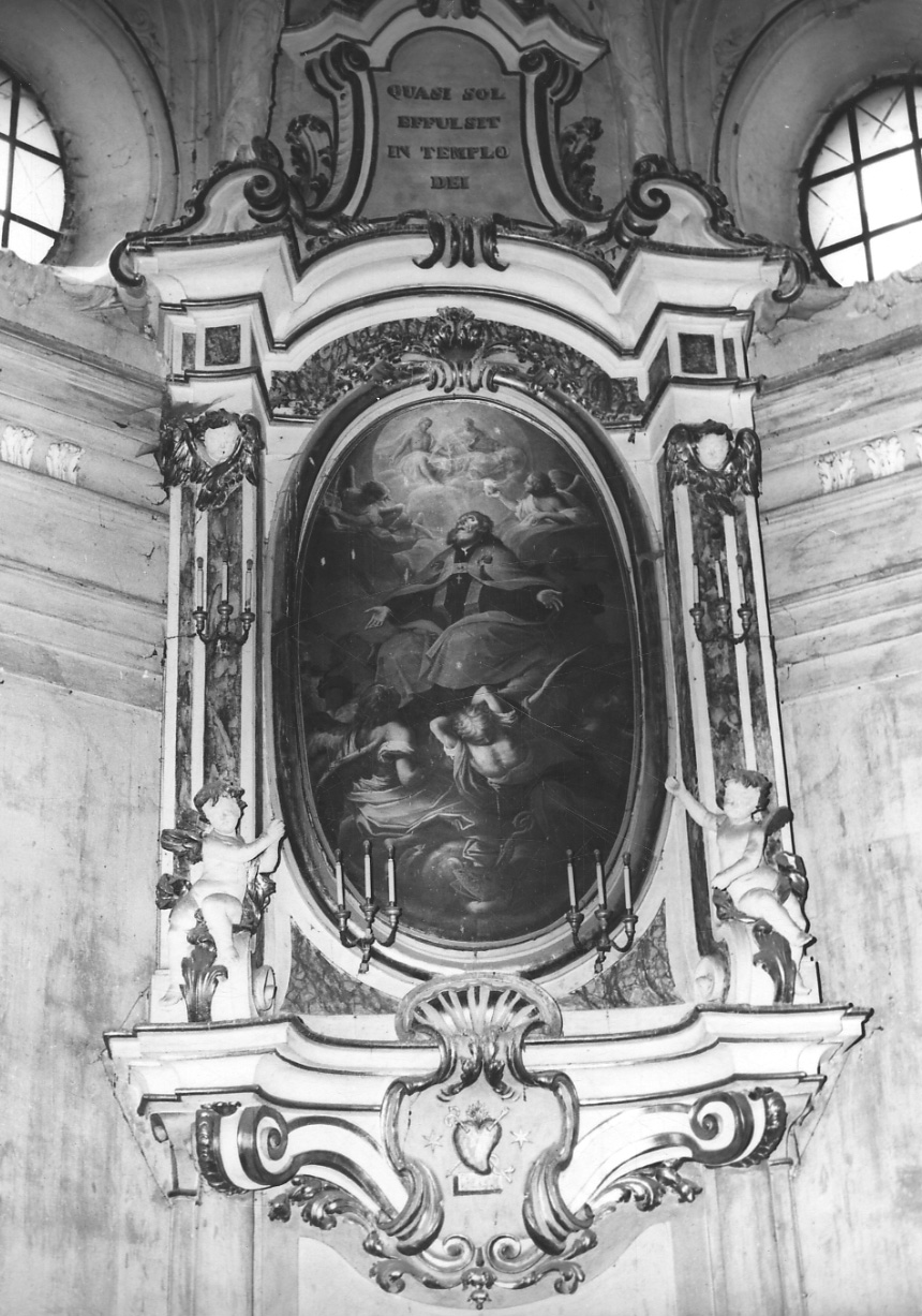 gloria di Sant'Agostino (dipinto, opera isolata) - ambito piemontese (ultimo quarto sec. XVII)