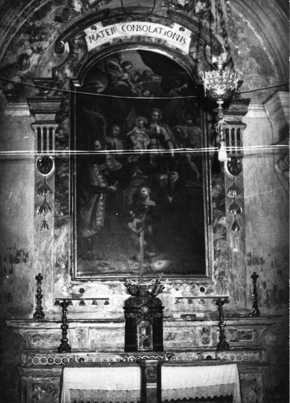 altare, opera isolata - bottega piemontese (ultimo quarto sec. XVIII)