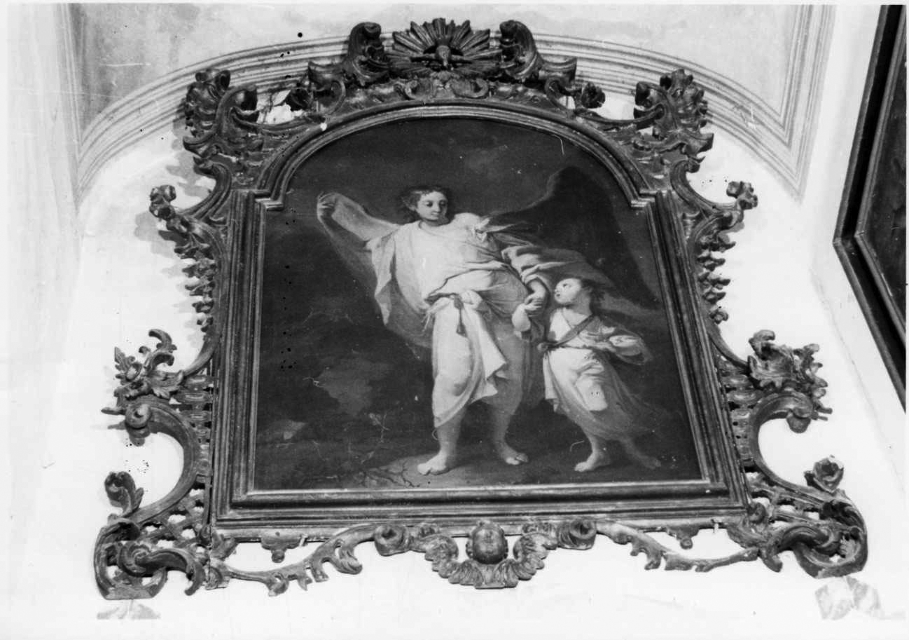 angelo custode (dipinto, opera isolata) - ambito piemontese (seconda metà sec. XVIII)