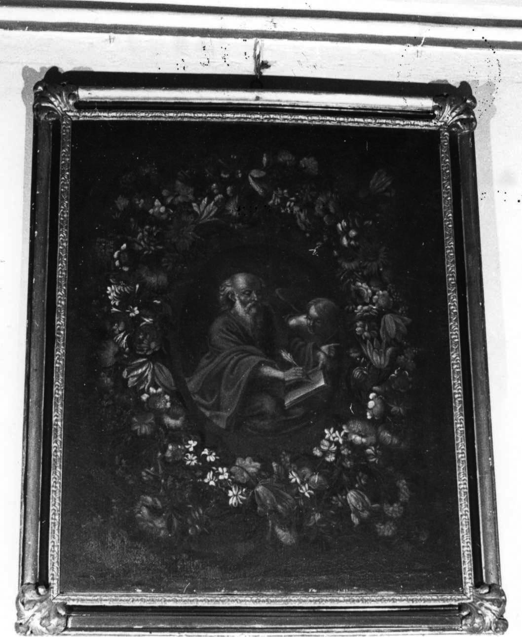 San Matteo e l'angelo (dipinto, elemento d'insieme) - ambito piemontese (ultimo quarto sec. XVII)