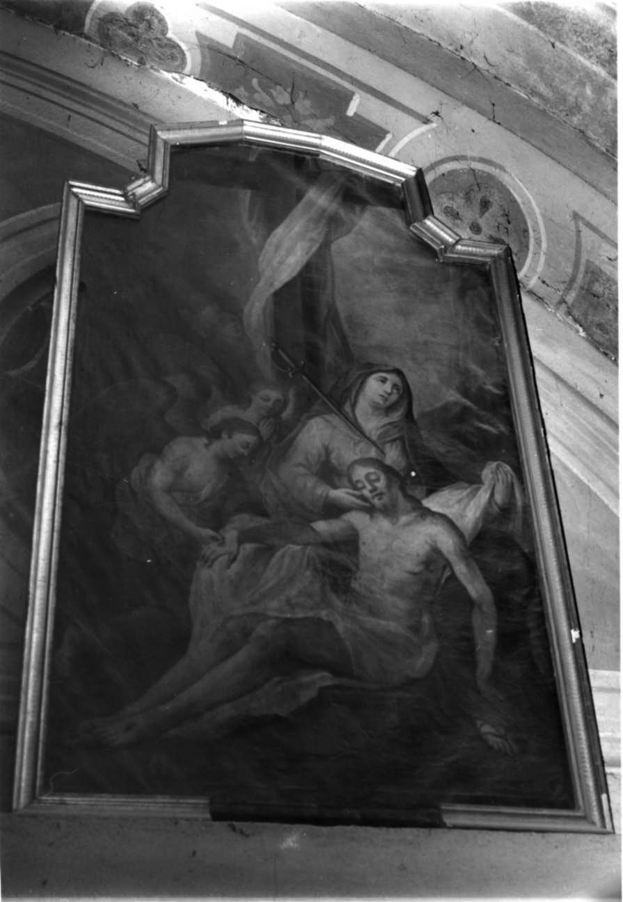 Madonna Addolorata con Cristo morto e angeli (dipinto, opera isolata) - ambito piemontese (prima metà sec. XVIII)
