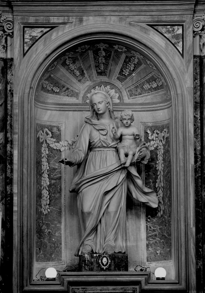 Madonna del Rosario (statua, opera isolata) - bottega torinese (prima metà sec. XIX)