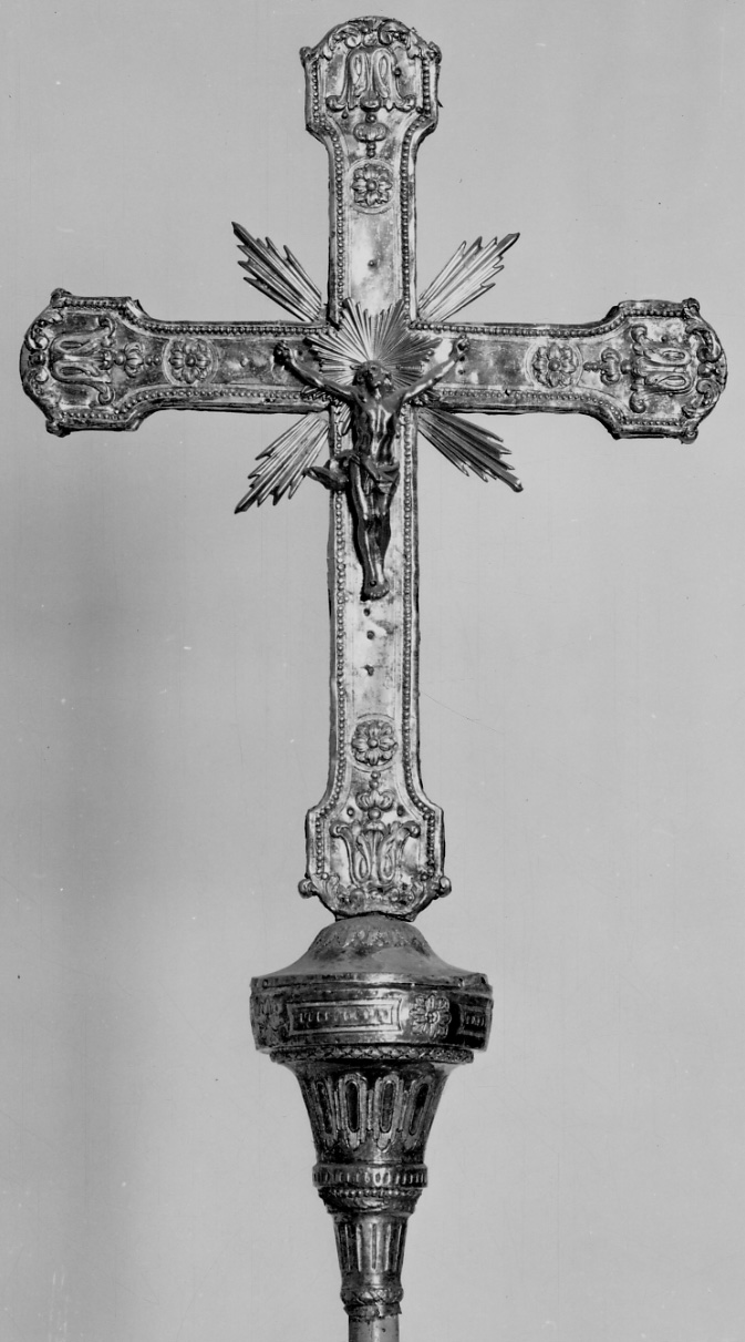 Cristo crocifisso (croce processionale, elemento d'insieme) - bottega torinese (seconda metà sec. XIX)