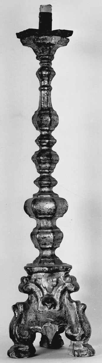 candeliere, serie - bottega torinese (terzo quarto sec. XVIII)