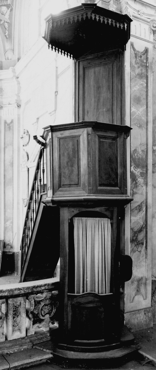 pulpito confessionale, opera isolata - bottega piemontese (secondo quarto sec. XIX)