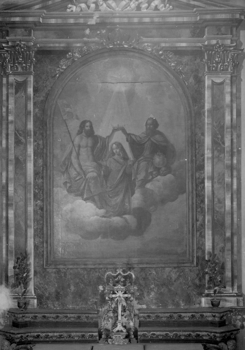 incoronazione di Maria Vergine (dipinto, opera isolata) - bottega torinese (prima metà sec. XIX)