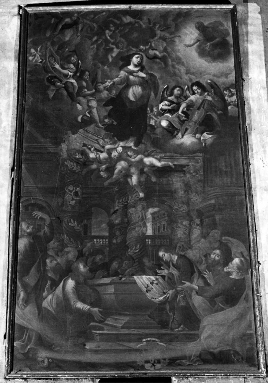 assunzione della Madonna (dipinto, opera isolata) - ambito piemontese (sec. XVII)