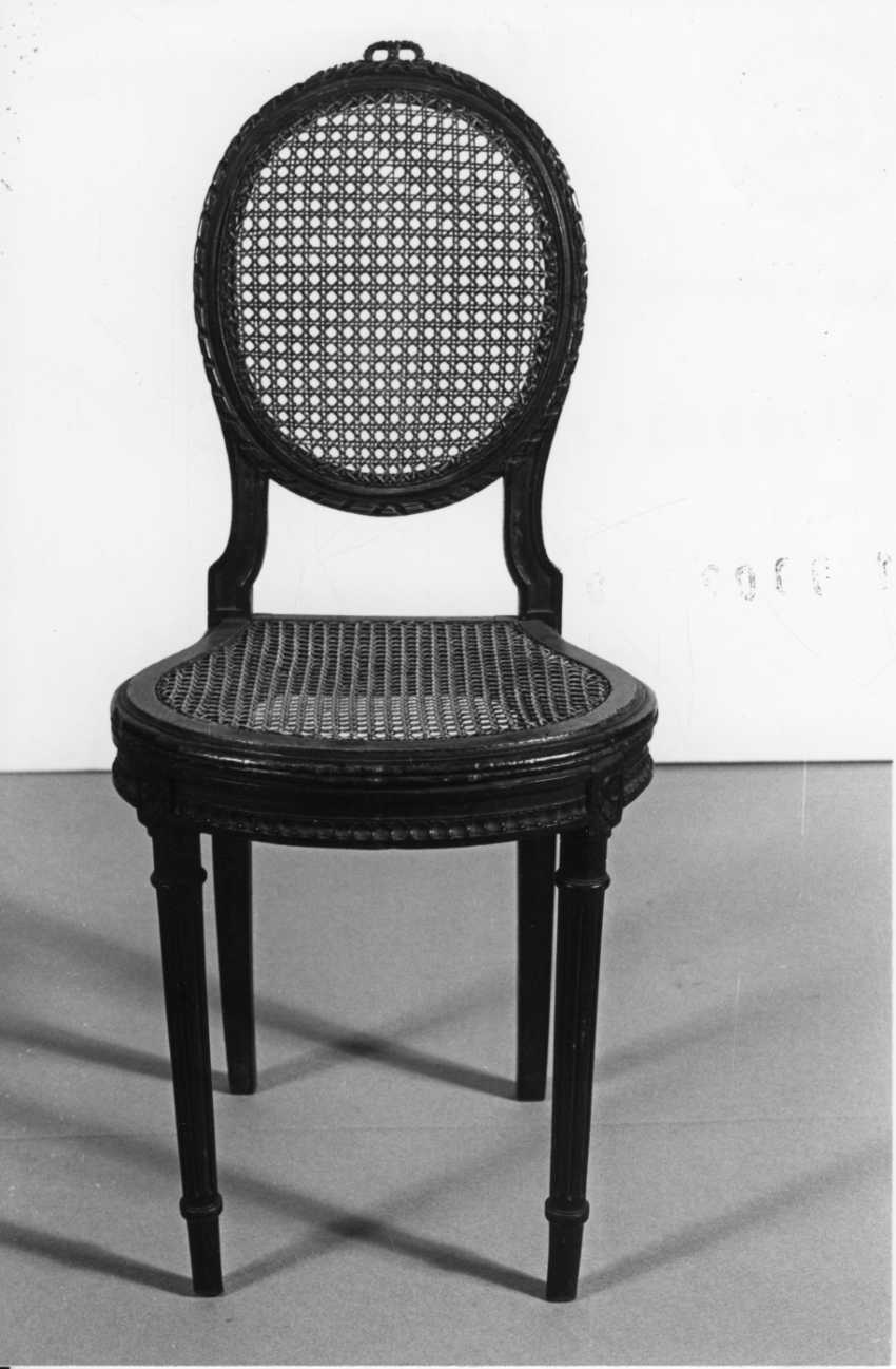 sedia, serie - bottega piemontese (ultimo quarto sec. XVIII)
