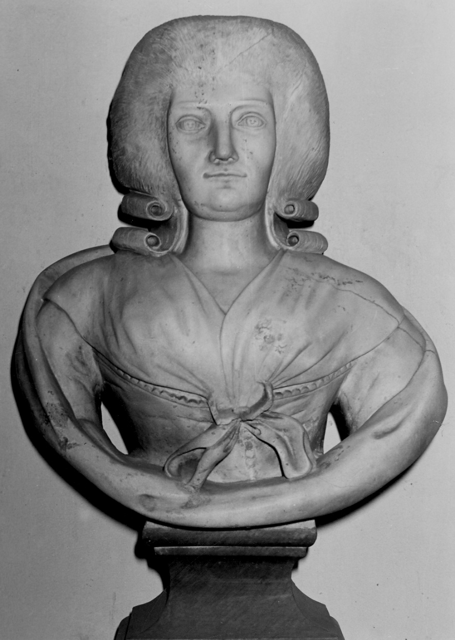 busto ritratto di Costanza Piossasco (busto, opera isolata) - bottega piemontese (fine sec. XVIII)