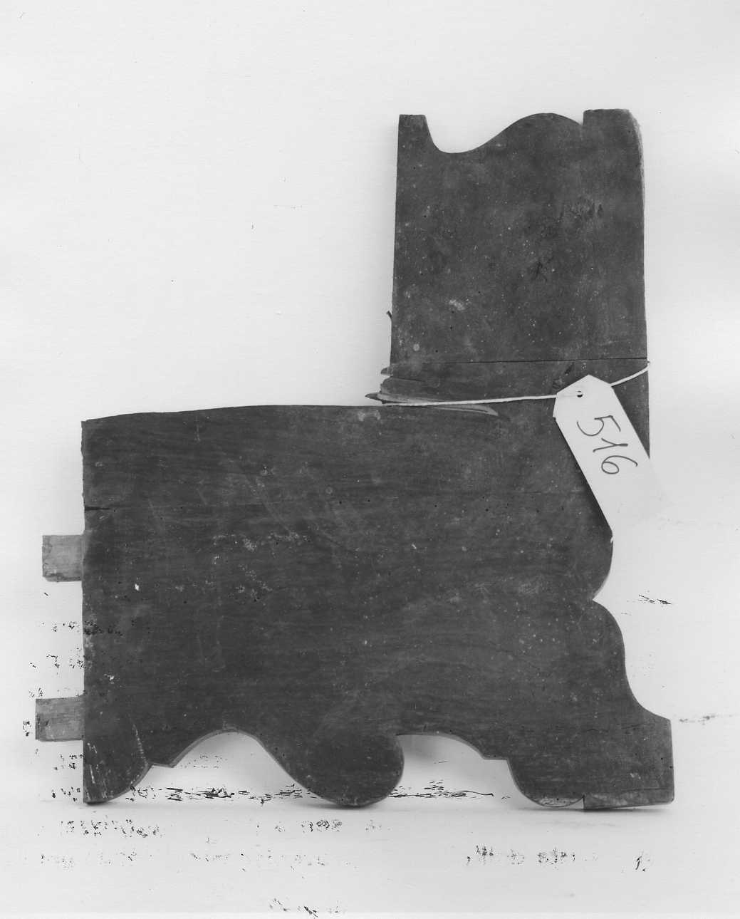 fiancale, frammento - bottega piemontese (fine, inizio sec. XVIII, sec. XIX)