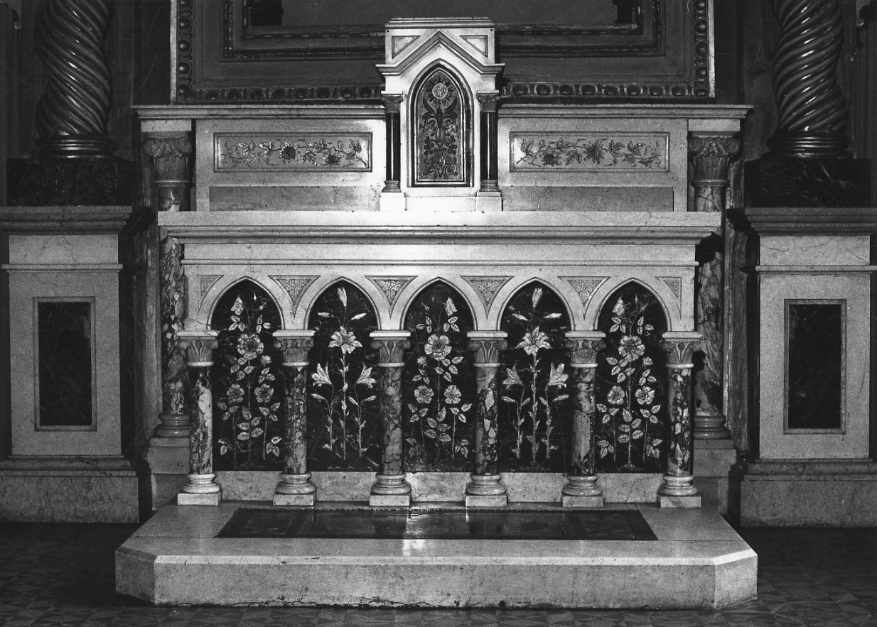 motivi decorativi floreali (altare, opera isolata) di Sassi Ditta (inizio sec. XX)