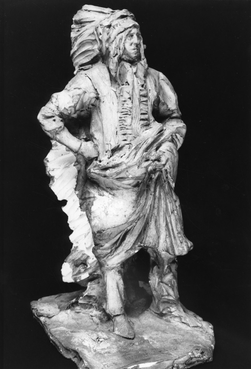 ritratto di capo pellerossa (scultura, opera isolata) di Troubetzkoy Paolo (primo quarto sec. XX)