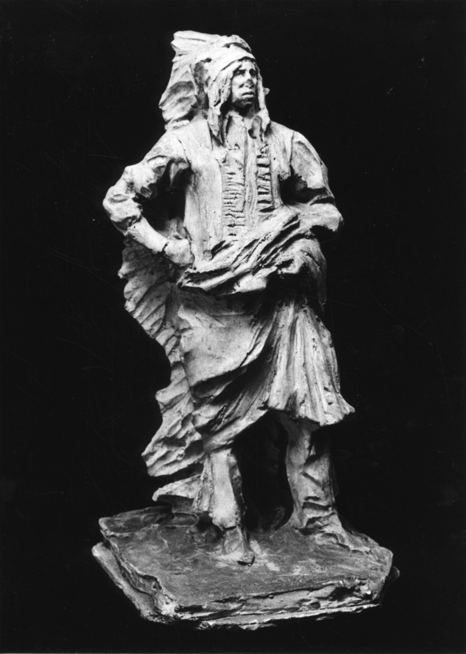 ritratto di capo pellerossa (scultura, opera isolata) di Troubetzkoy Paolo (primo quarto sec. XX)