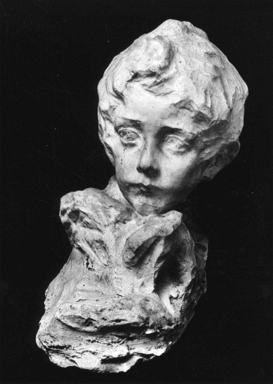 testa di bambino (scultura, opera isolata) di Troubetzkoy Paolo (fine sec. XIX)