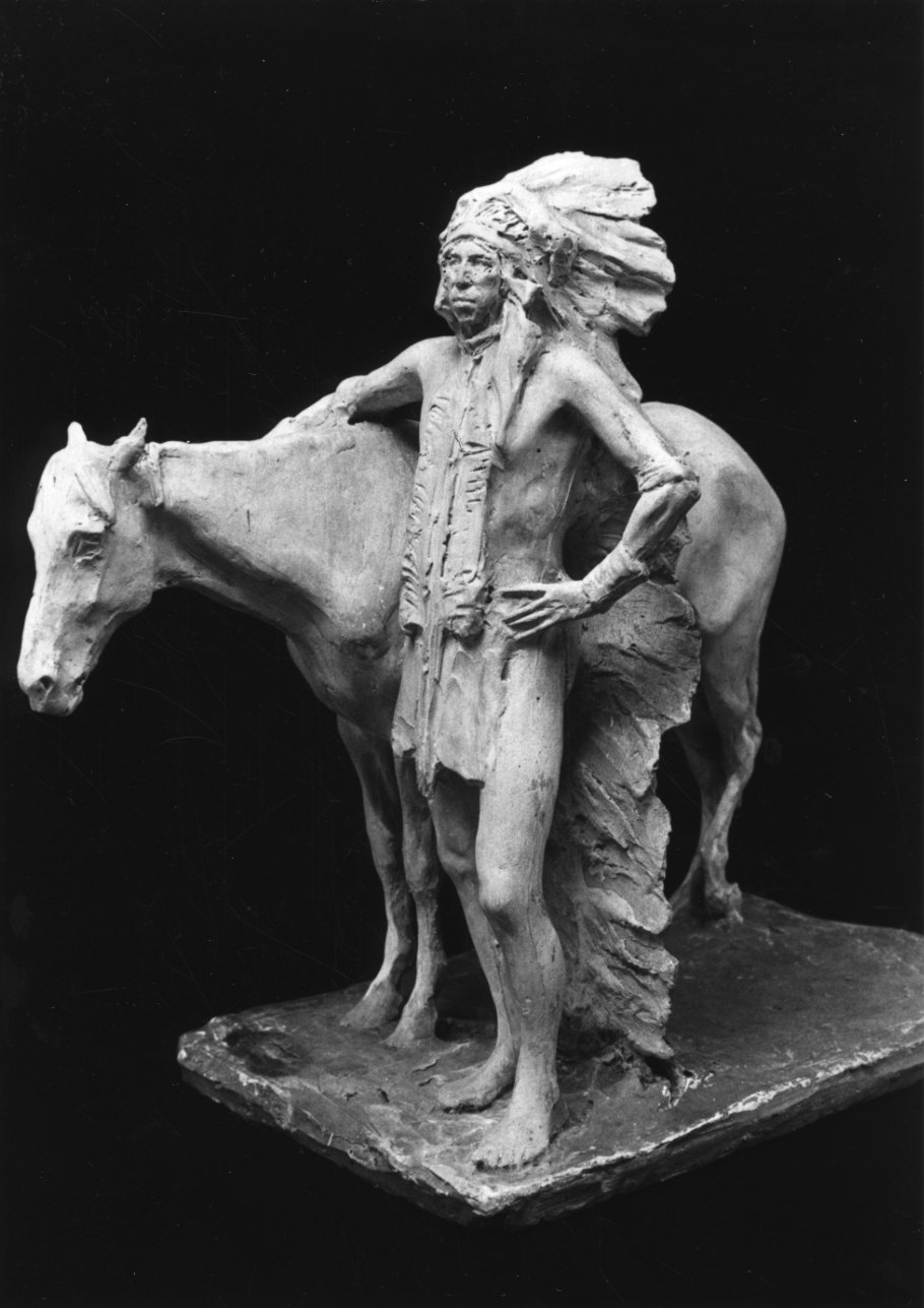 ritratto di capo pellerossa (gruppo scultoreo, opera isolata) di Troubetzkoy Paolo (primo quarto sec. XX)