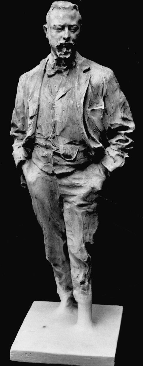 ritratto di Carlo Bugatti (scultura, opera isolata) di Troubetzkoy Paolo (fine sec. XIX)