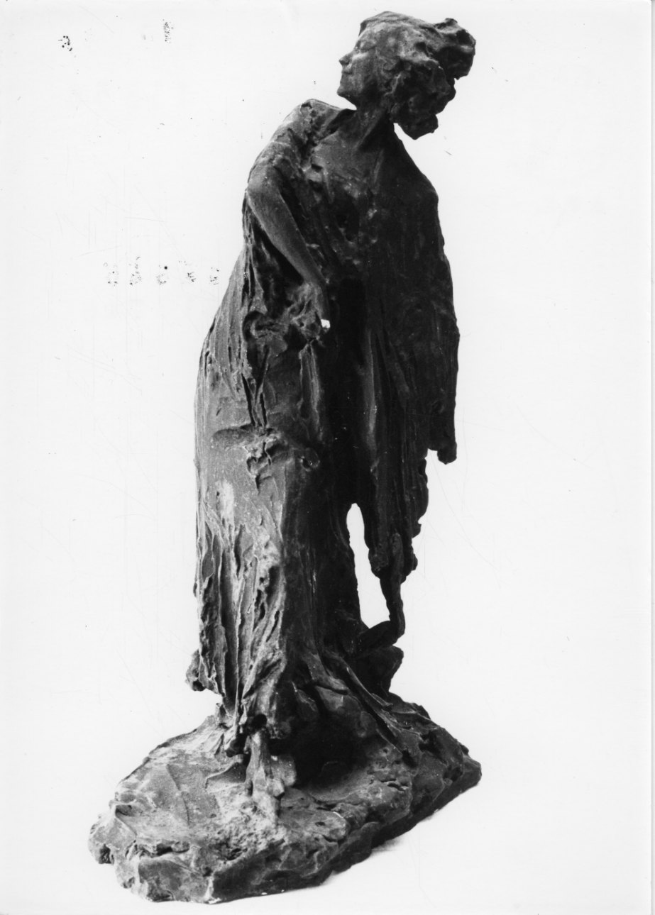 figura femminile in costume spagnolo (scultura, opera isolata) di Troubetzkoy Paolo (inizio sec. XX)