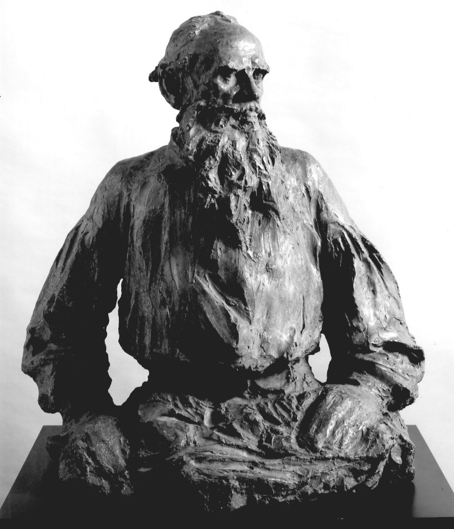 busto ritratto di Leone Tolstoy (scultura, opera isolata) di Troubetzkoy Paolo (inizio sec. XX)