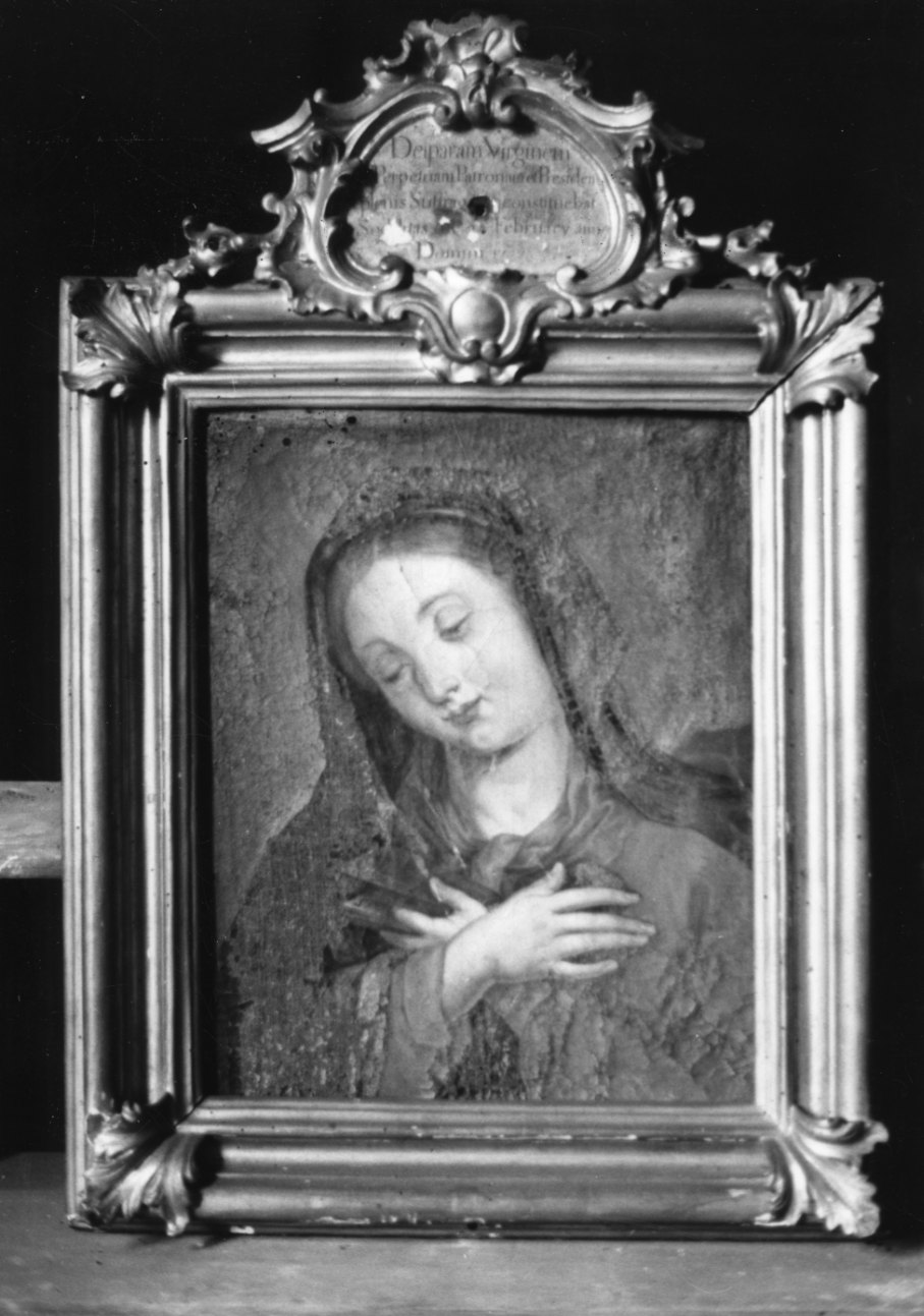 Maria Vergine (dipinto, opera isolata) - ambito vercellese (secondo quarto sec. XVIII)