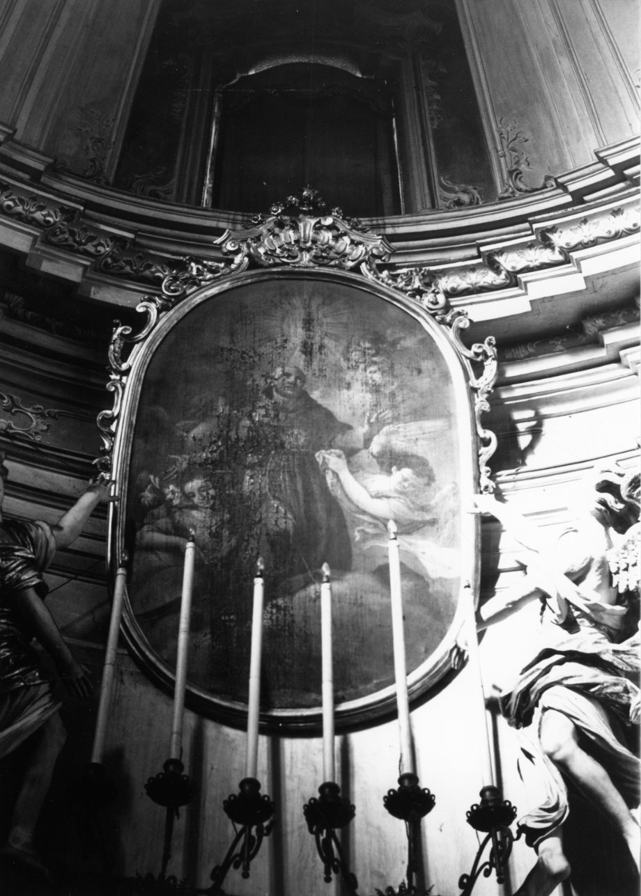 gloria di San Bernardino (dipinto, opera isolata) - ambito vercellese (fine sec. XVIII)