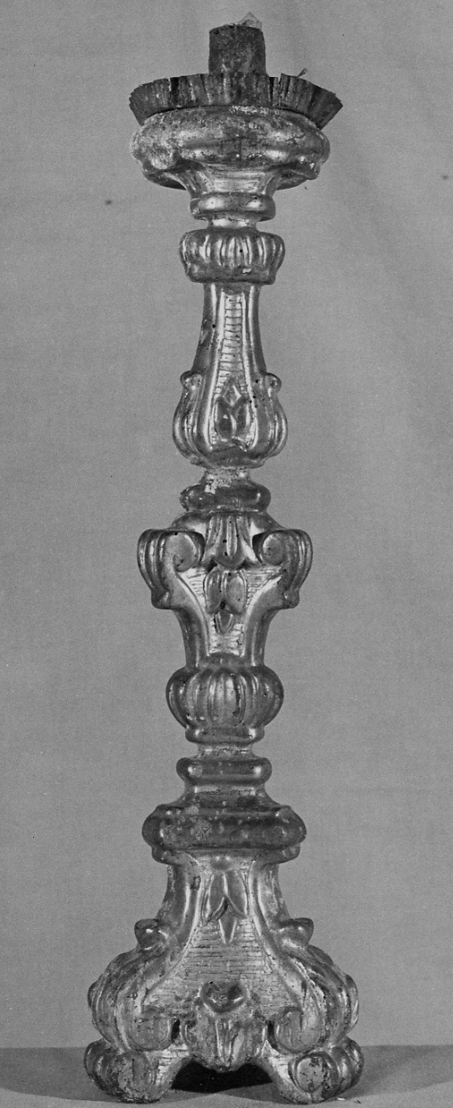 candeliere, serie - bottega vercellese (fine/inizio secc. XVIII/ XIX)