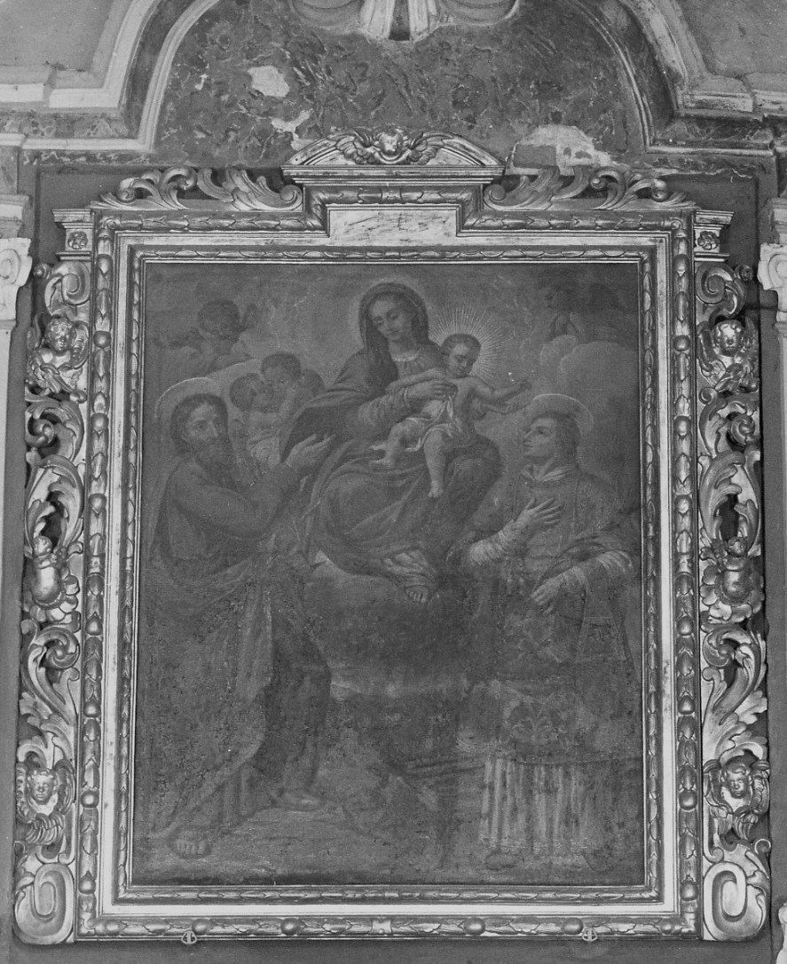 Madonna con Bambino e Santi (dipinto, opera isolata) - ambito piemontese (seconda metà sec. XVII)