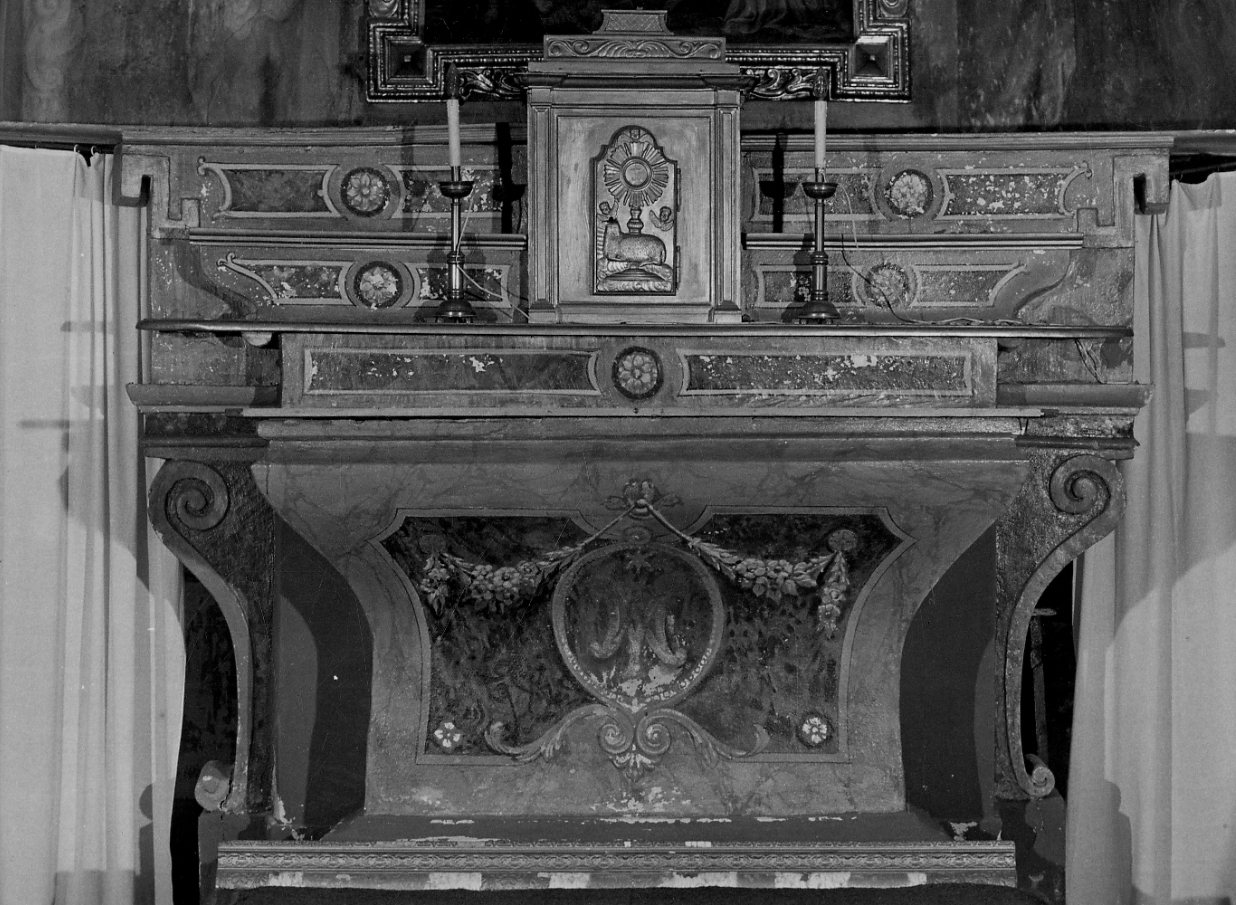 altare, opera isolata - bottega piemontese (fine/inizio secc. XVII/ XVIII)