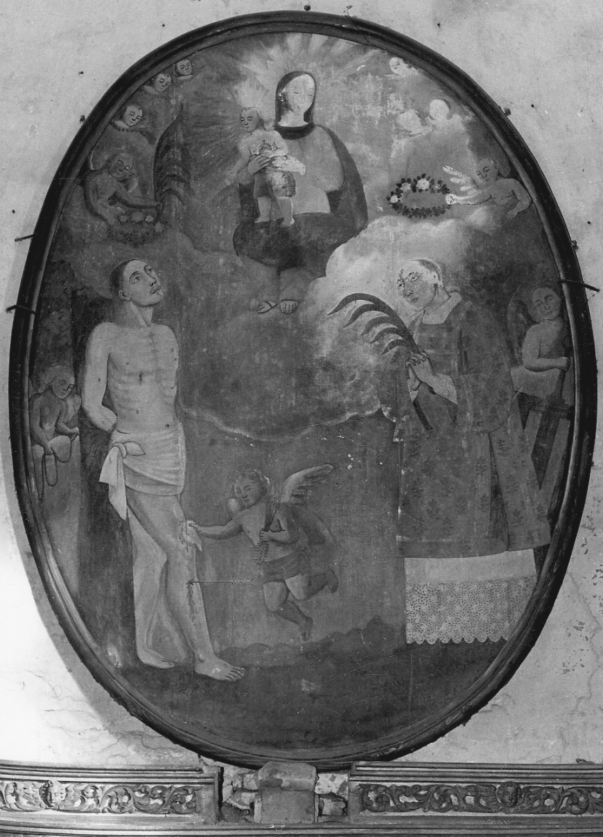 Madonna con Bambino e Santi (dipinto, opera isolata) - ambito piemontese (fine sec. XVII)
