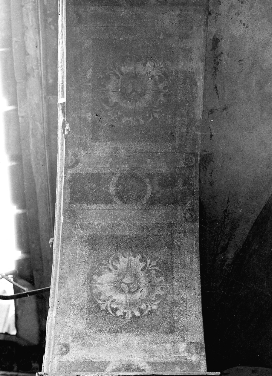 motivo decorativo a rosette (decorazione pittorica) - ambito lombardo-piemontese (inizio sec. XVI)