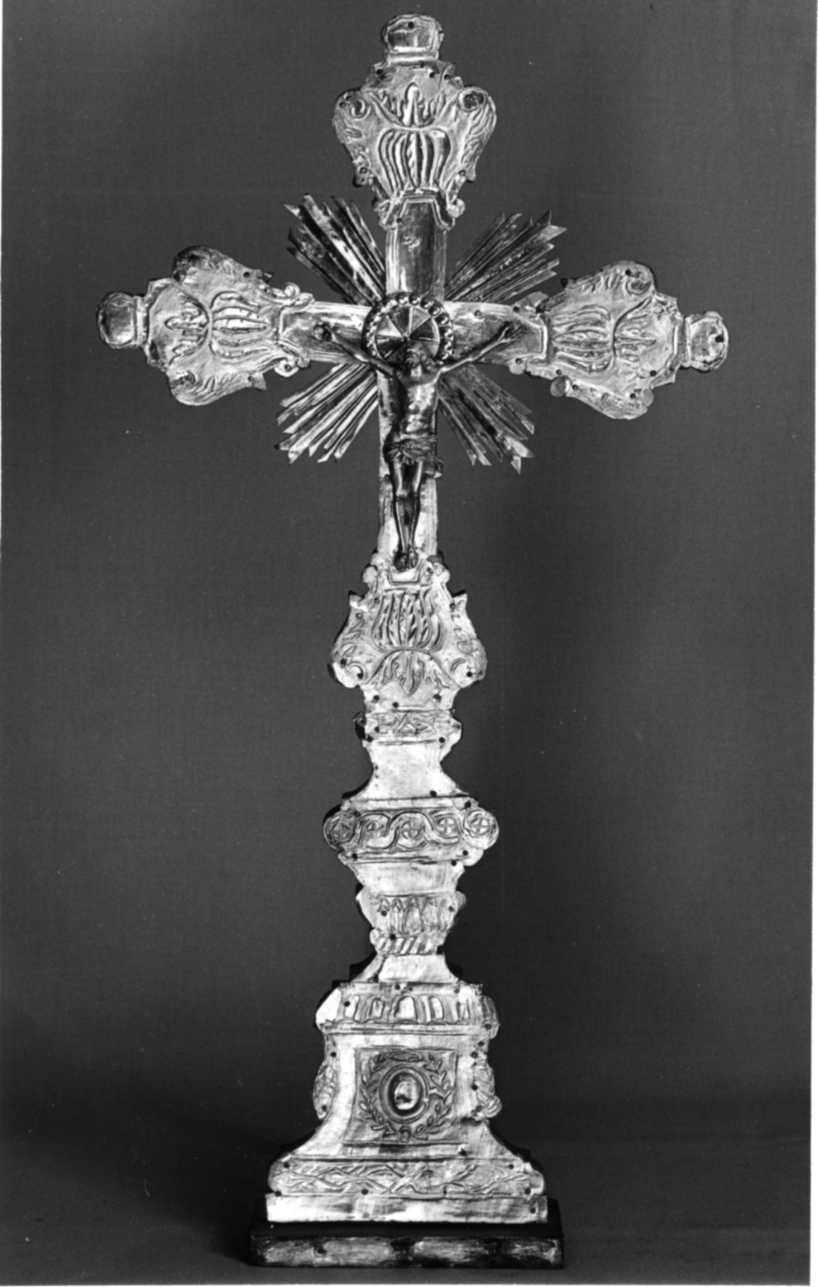Cristo crocifisso (croce d'altare, opera isolata) - bottega vercellese (prima metà sec. XIX)