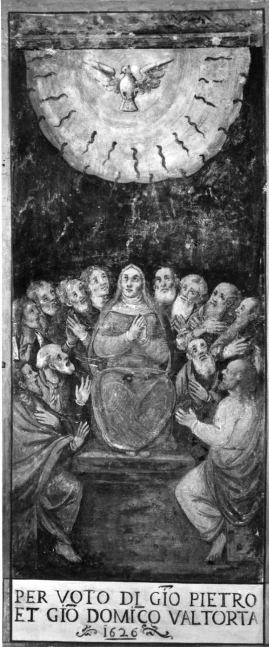 Pentecoste (dipinto, opera isolata) - ambito vercellese (secondo quarto sec. XVII)