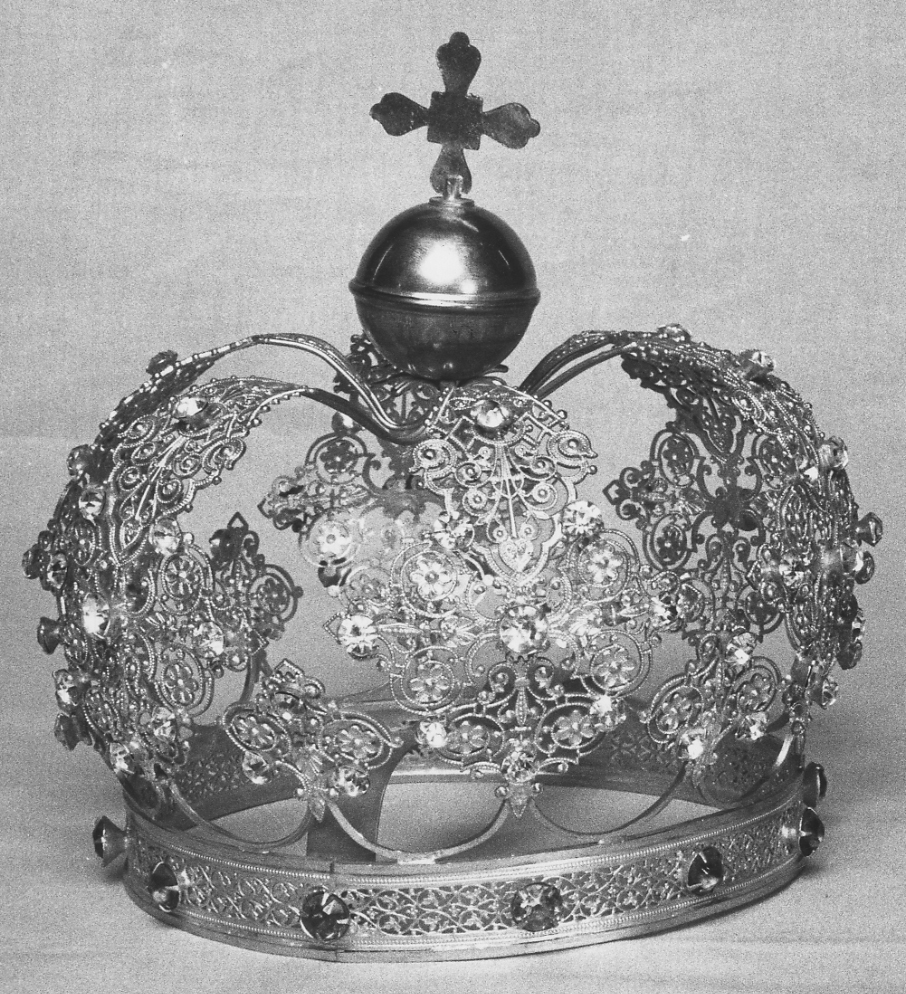 corona da statua, opera isolata - bottega torinese (secondo quarto sec. XIX)