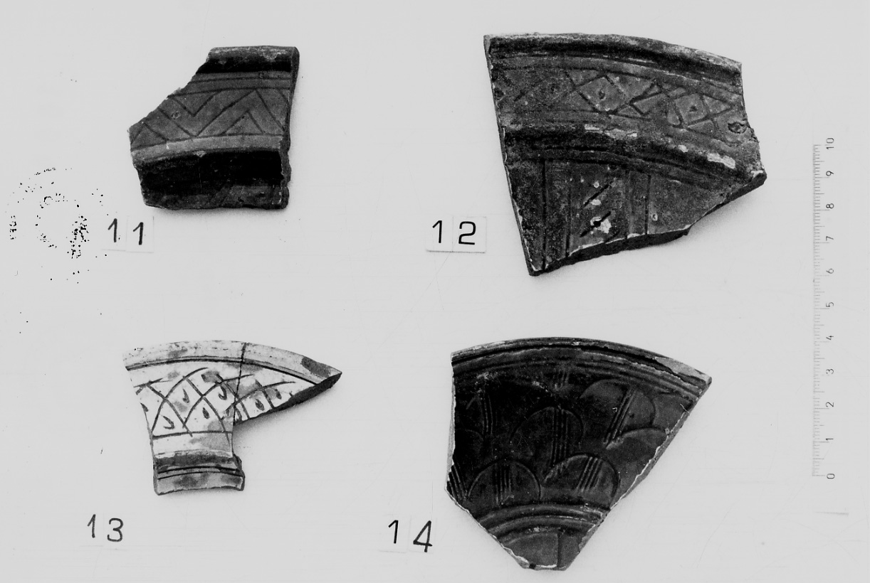 bacino, frammento - bottega padana (secc. XVI/ XVII)
