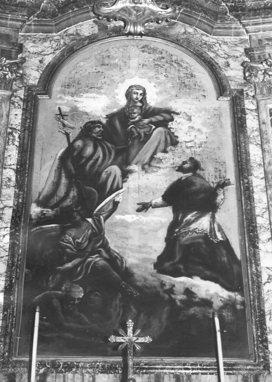 apparizione della Madonna (pala d'altare, opera isolata) di Mivano Vittorio Amedeo (terzo quarto sec. XVIII)