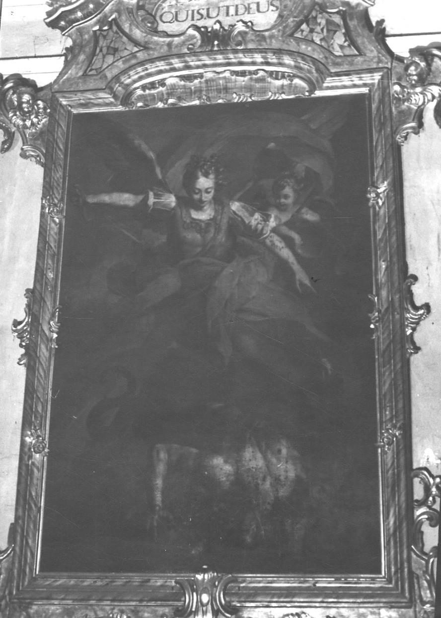 San Michele Arcangelo schiaccia il demonio (dipinto, opera isolata) - ambito torinese (primo quarto sec. XVIII)