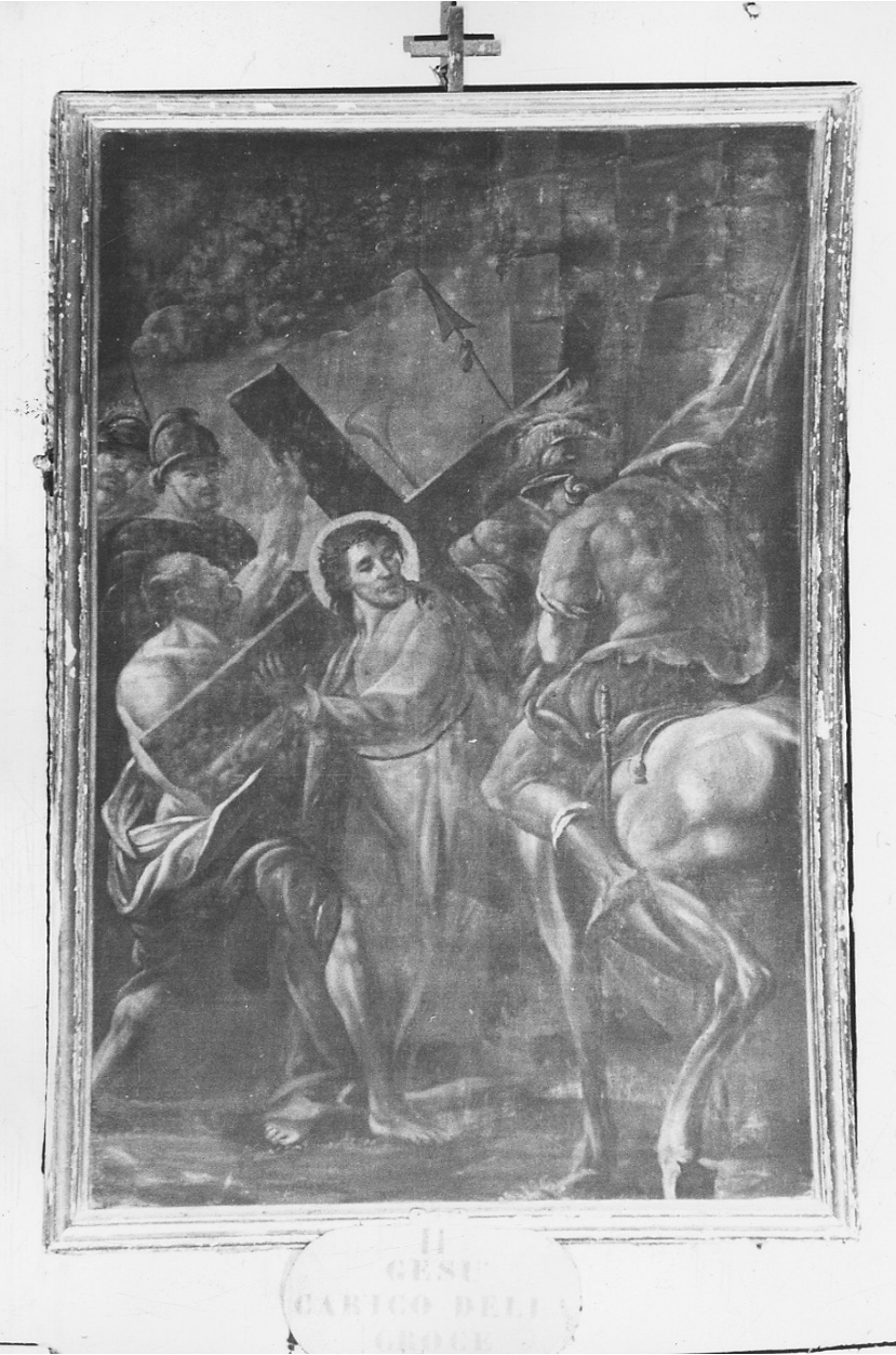 stazione II: Gesù caricato della croce (dipinto, elemento d'insieme) - ambito piemontese (sec. XIX)